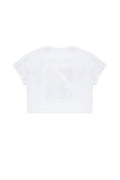 Kids White Crew Neck T-Shirt