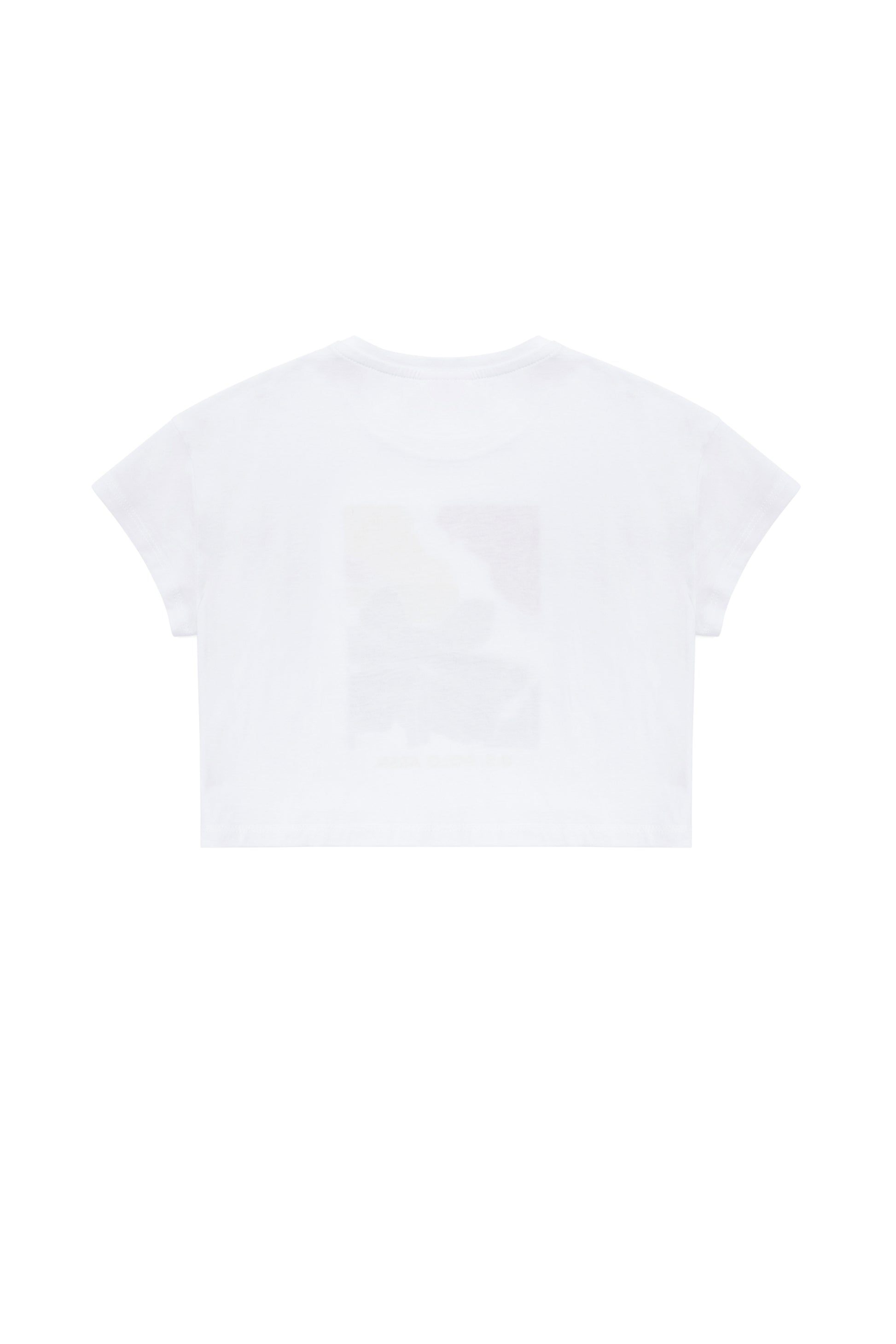 Kids White Crew Neck T-Shirt