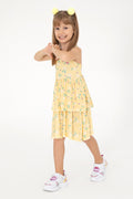 Girl's Yellow Knitted Dress