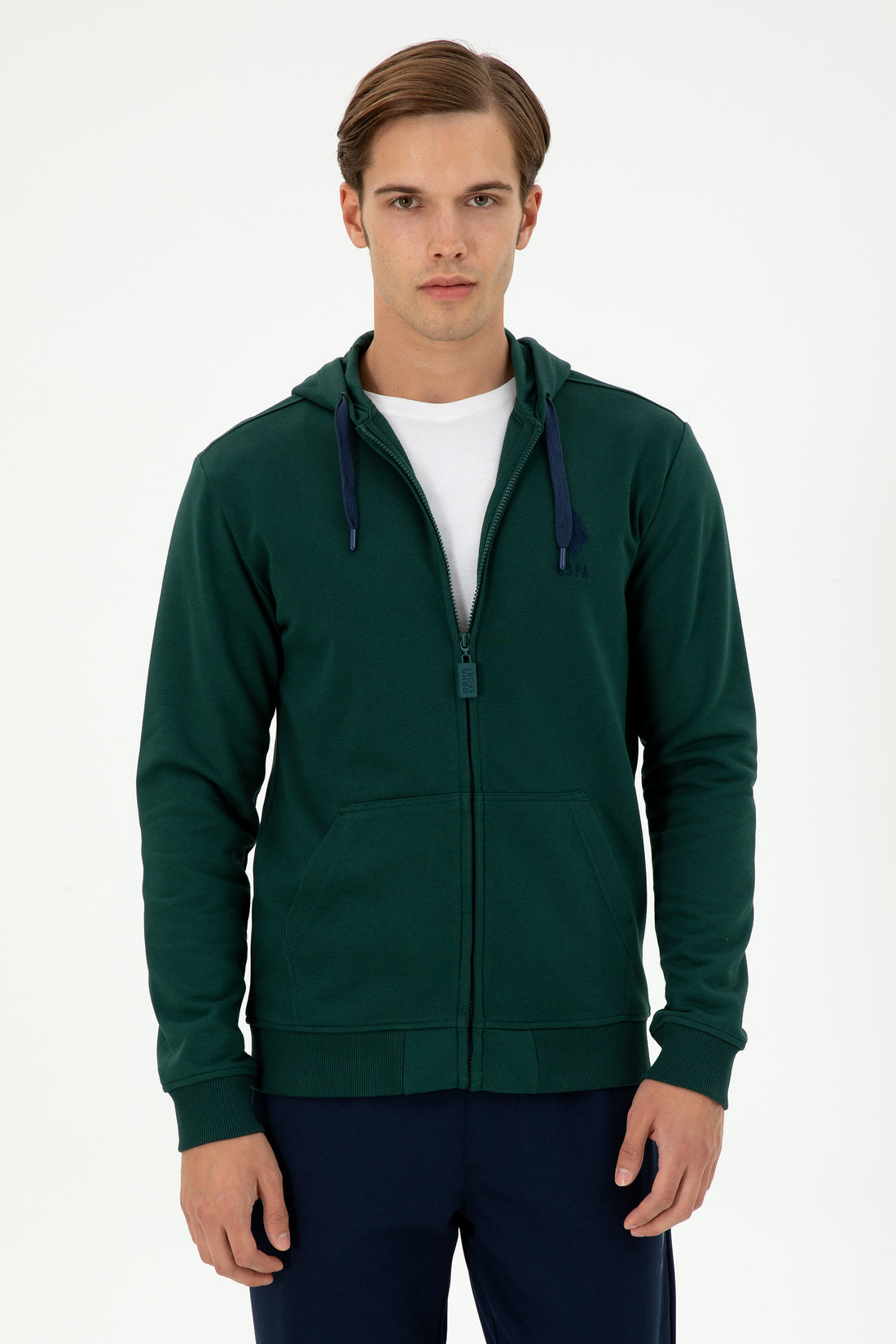 Men's Dark Green Knitted Cardigan