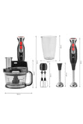 Pro-Multimax Food Processor Black Red 2000 W