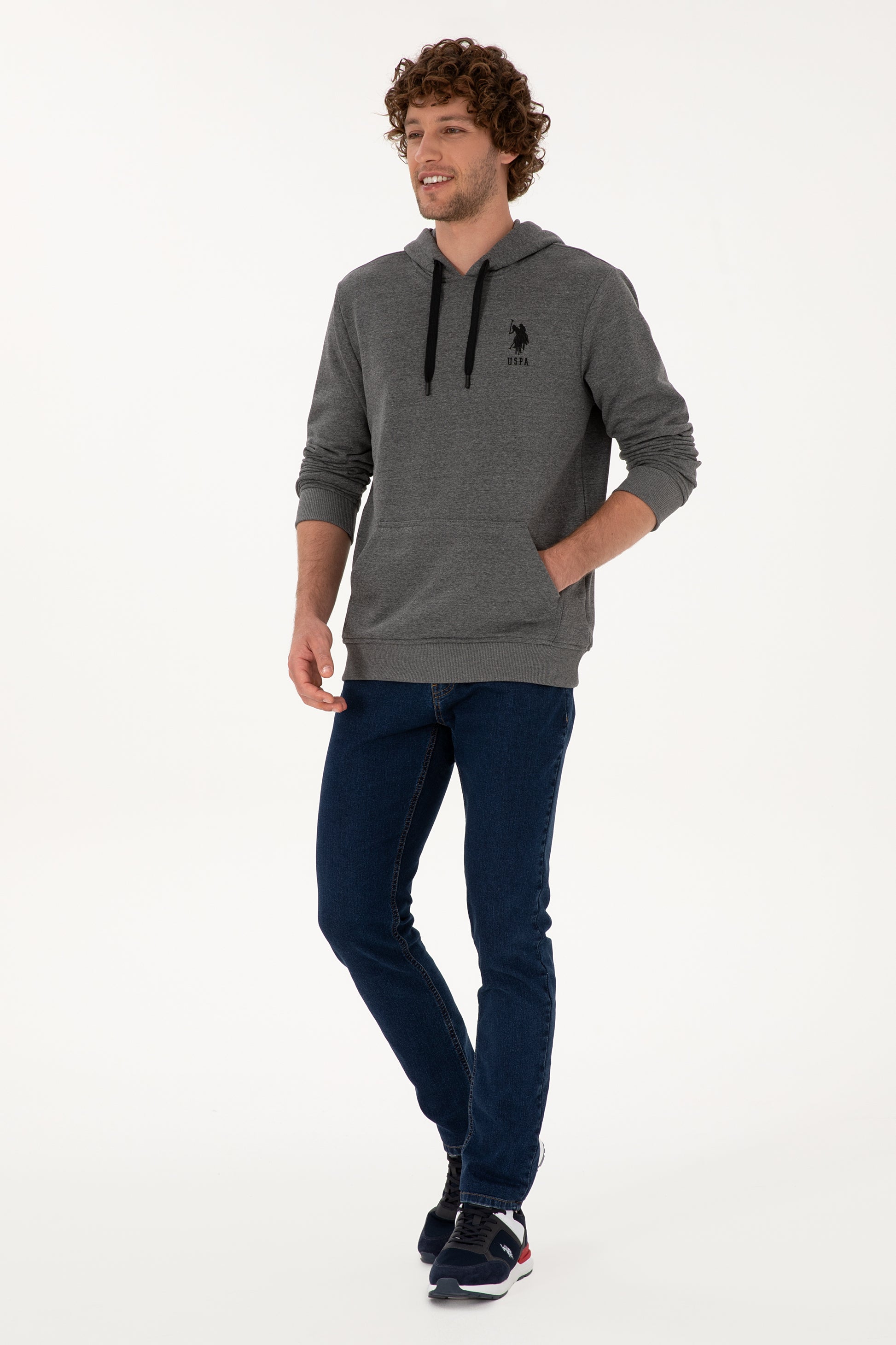 Men's Anthracite Melange Basic Sweatshirt