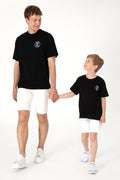 Men's Oversize Fit Crew Neck Black T-Shirt