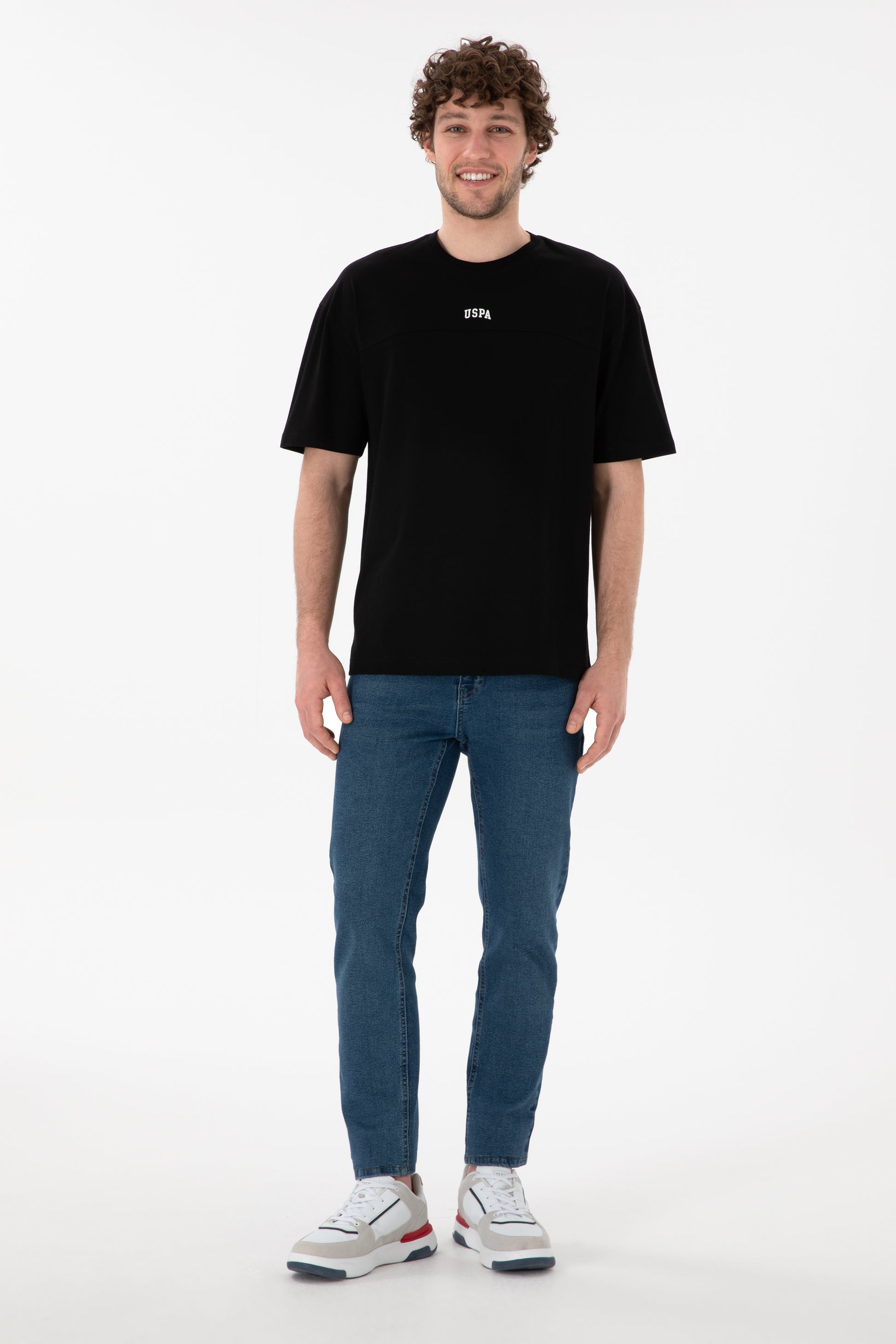 Men's Comfort Fit Crew Neck Black T-Shirt