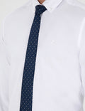 White Slim Fit Long Sleeve Shirt
