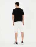 Ecru Regular Fit Knitted Shorts