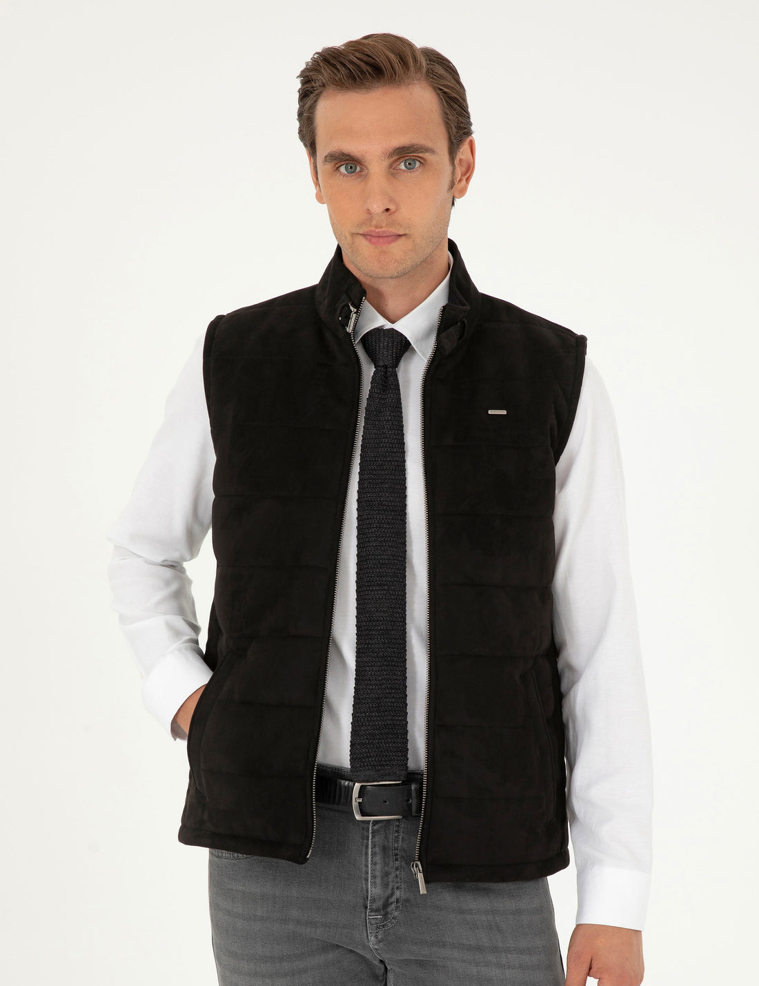 Black Leather Vest