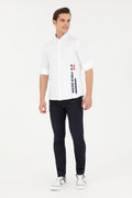 Men's White Long Sleeve Shirt