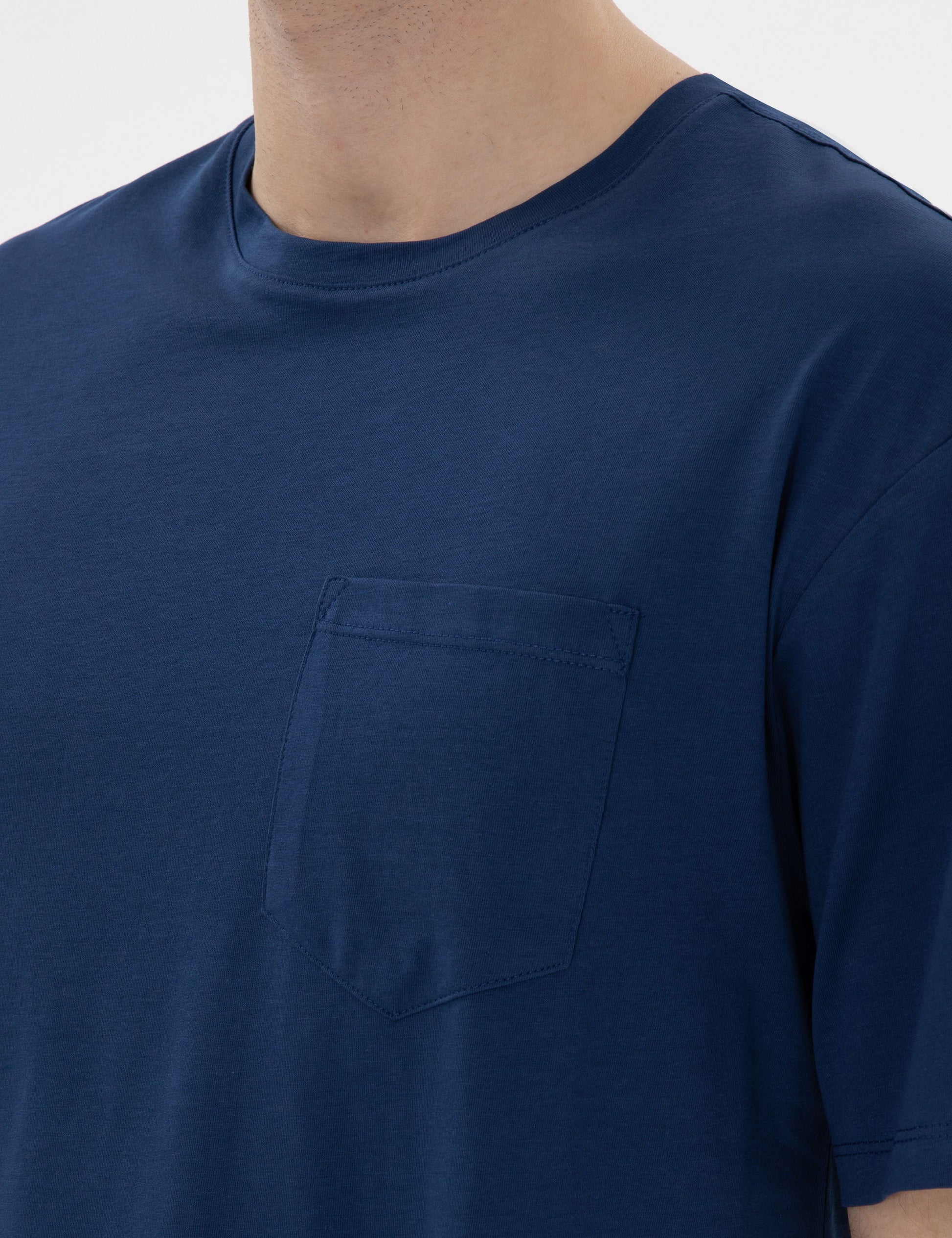 Light Navy Comfort Fit Basic T-Shirt