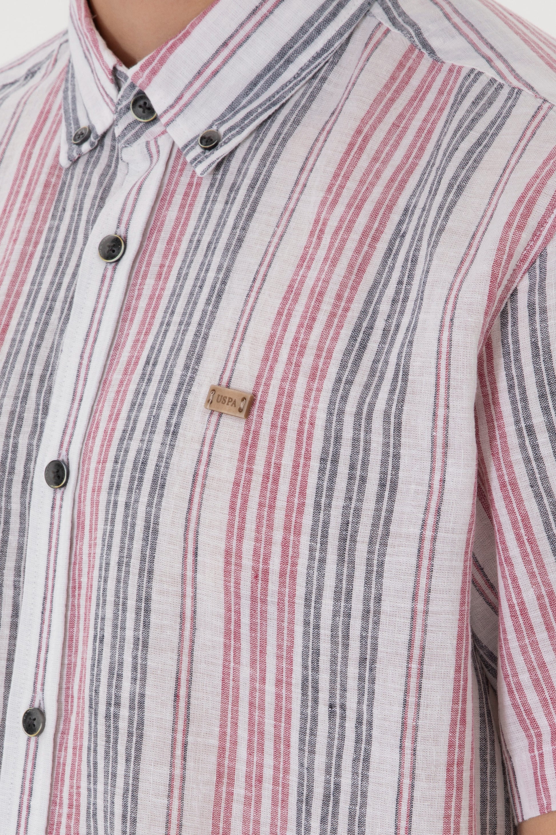 Men's Red Short Sleeve Shirt