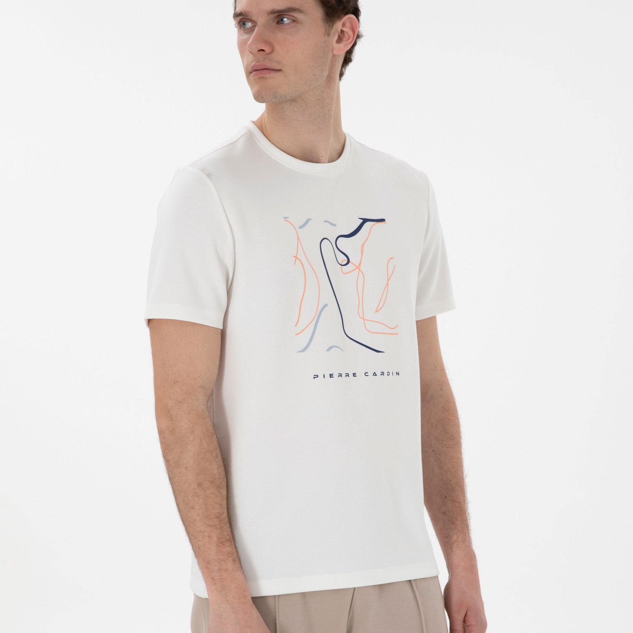 Ecru Regular Fit T-Shirt