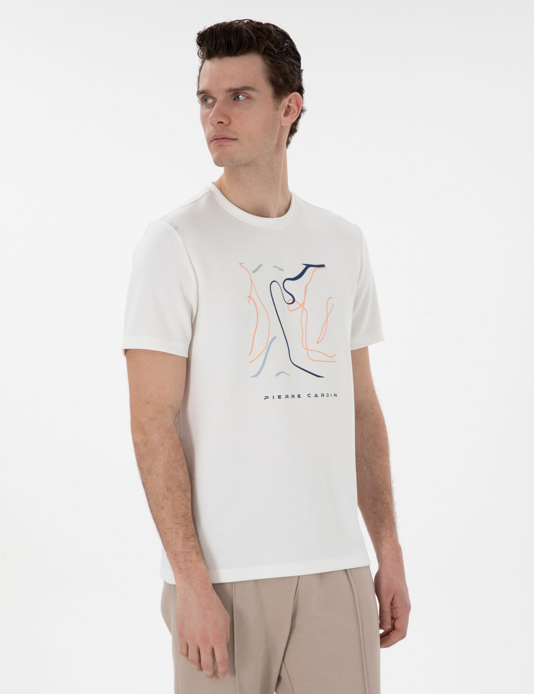 Ecru Regular Fit T-Shirt