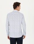 Blue Slim Fit Long Sleeve Shirt