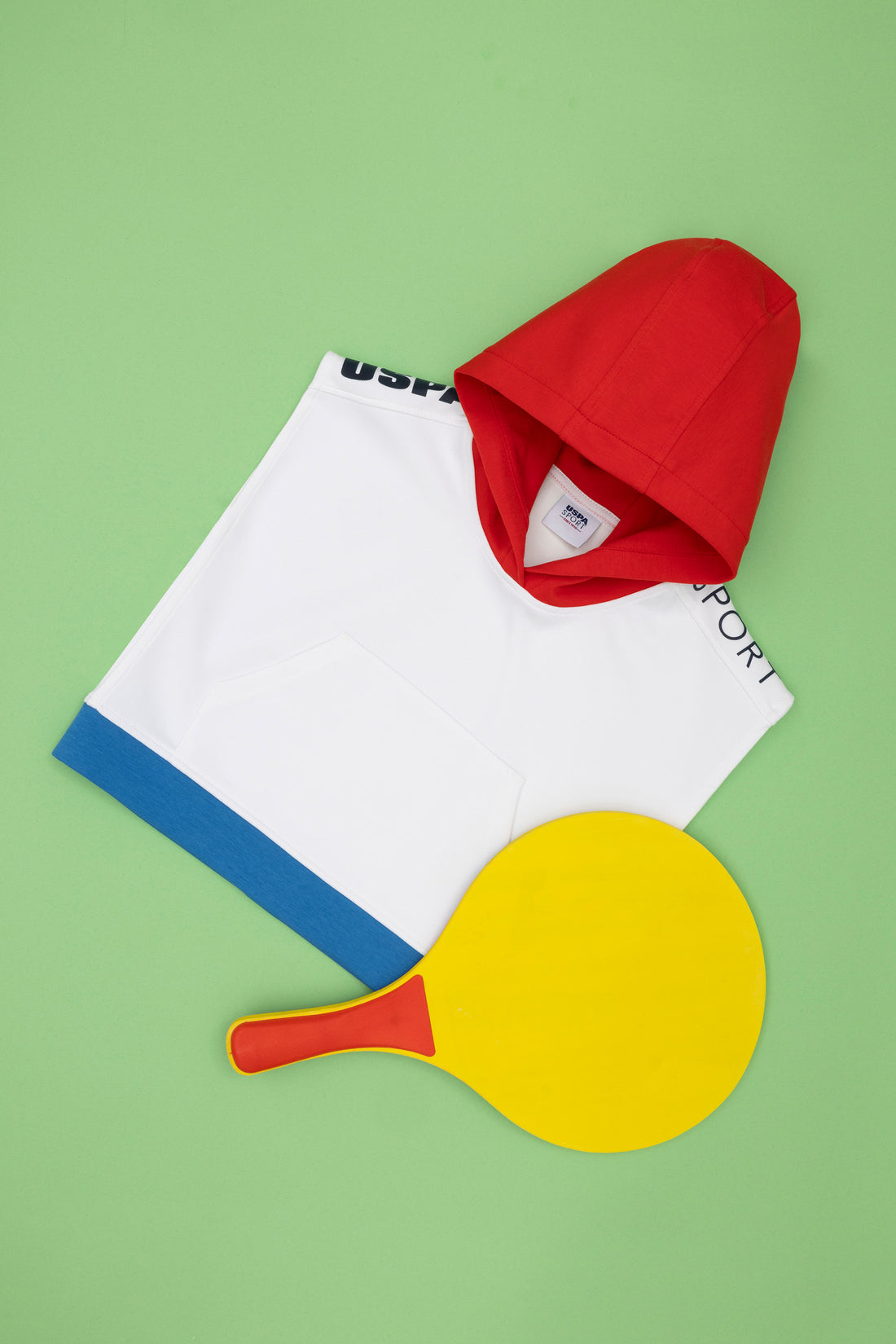 Girl's White Hooded Sweatshirt