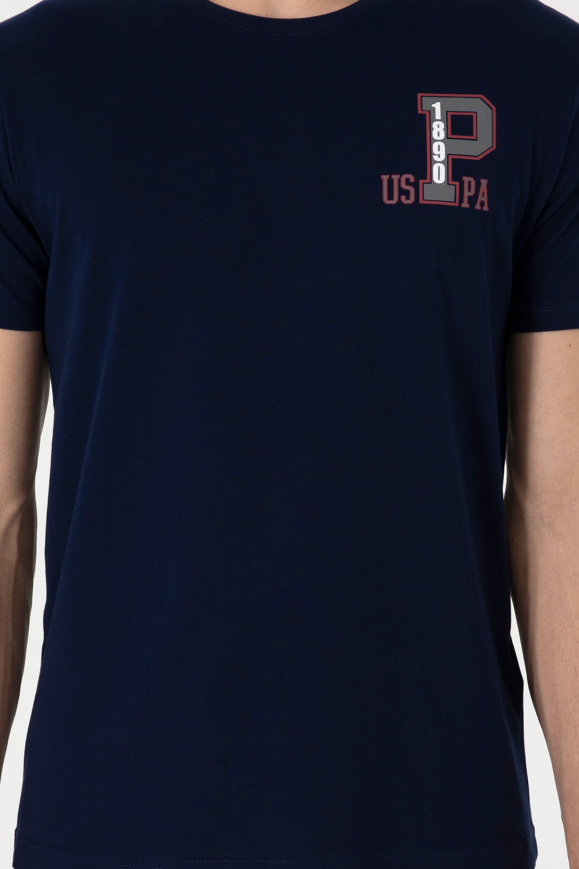 Men's Regular Fit Crew Neck Navy T-Shirt