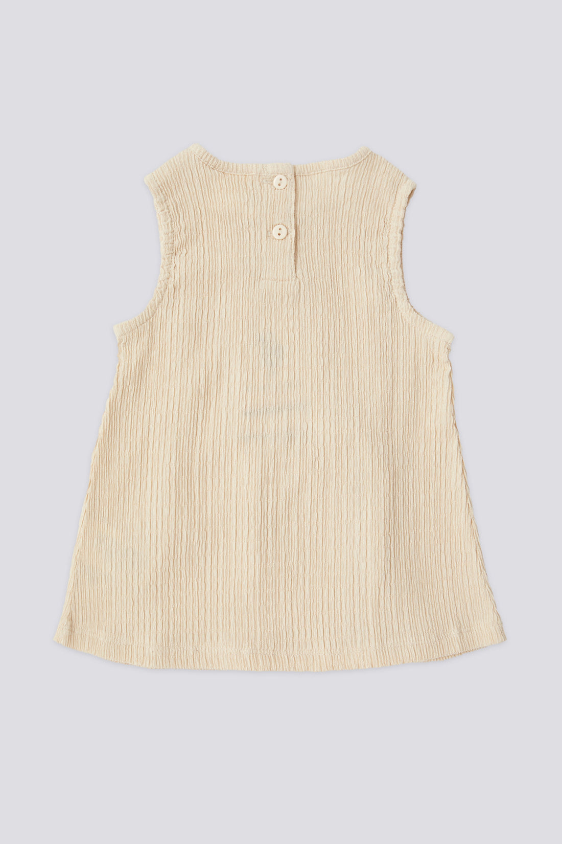 Baby Girl Beige Sleeveless Dress