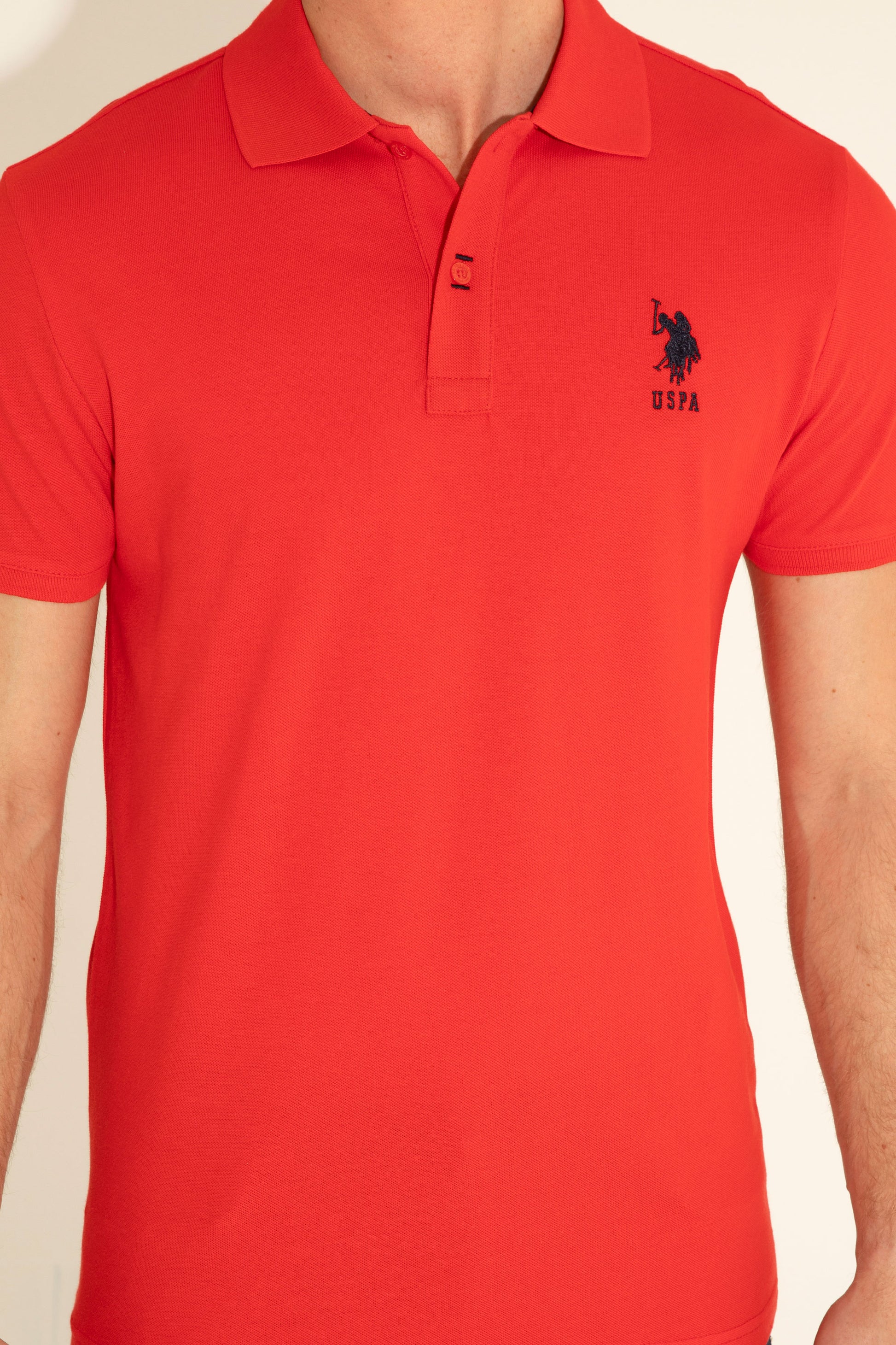 Men's Red Basic T-Shirt