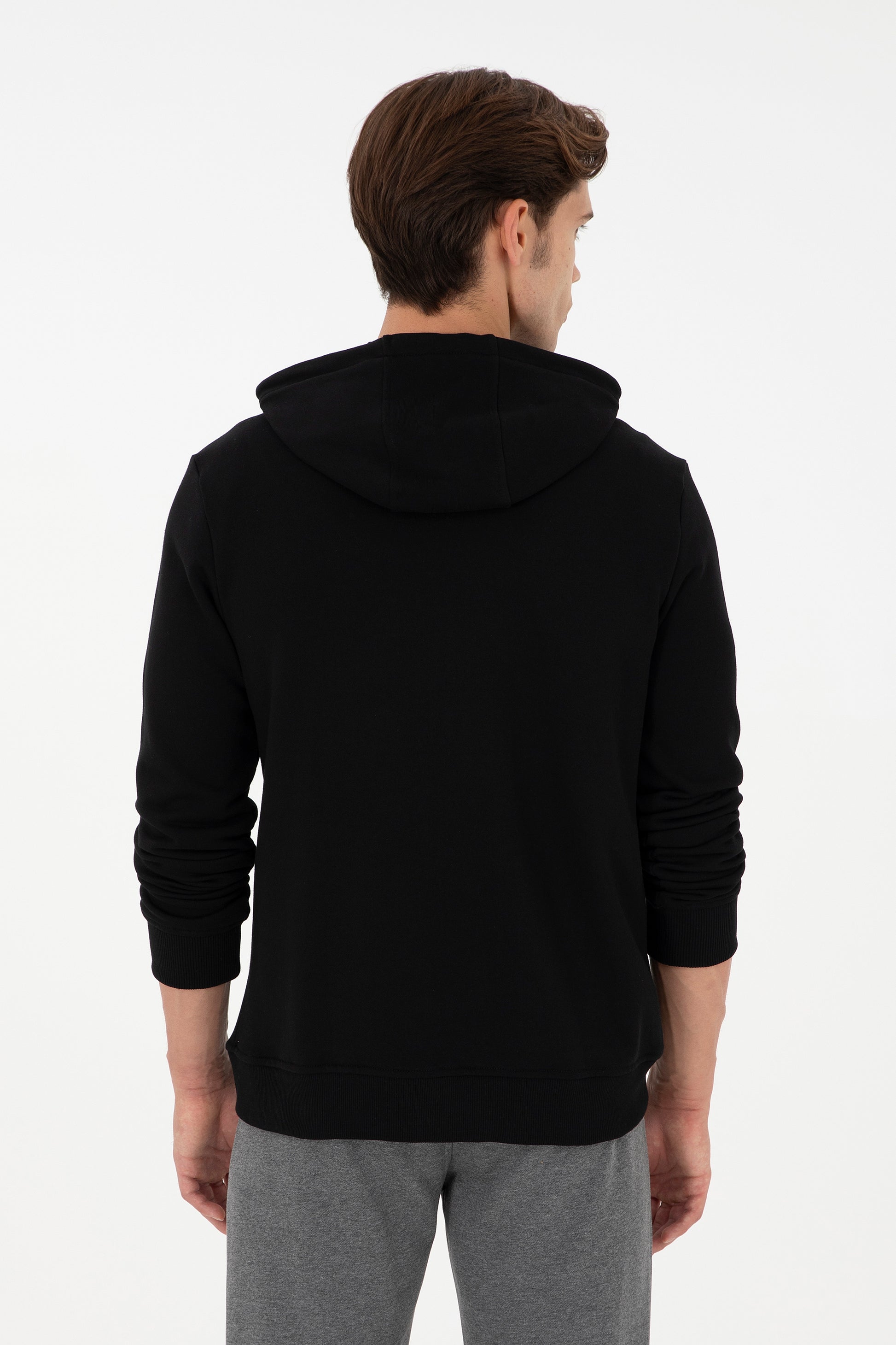Men's Black Knitted Cardigan