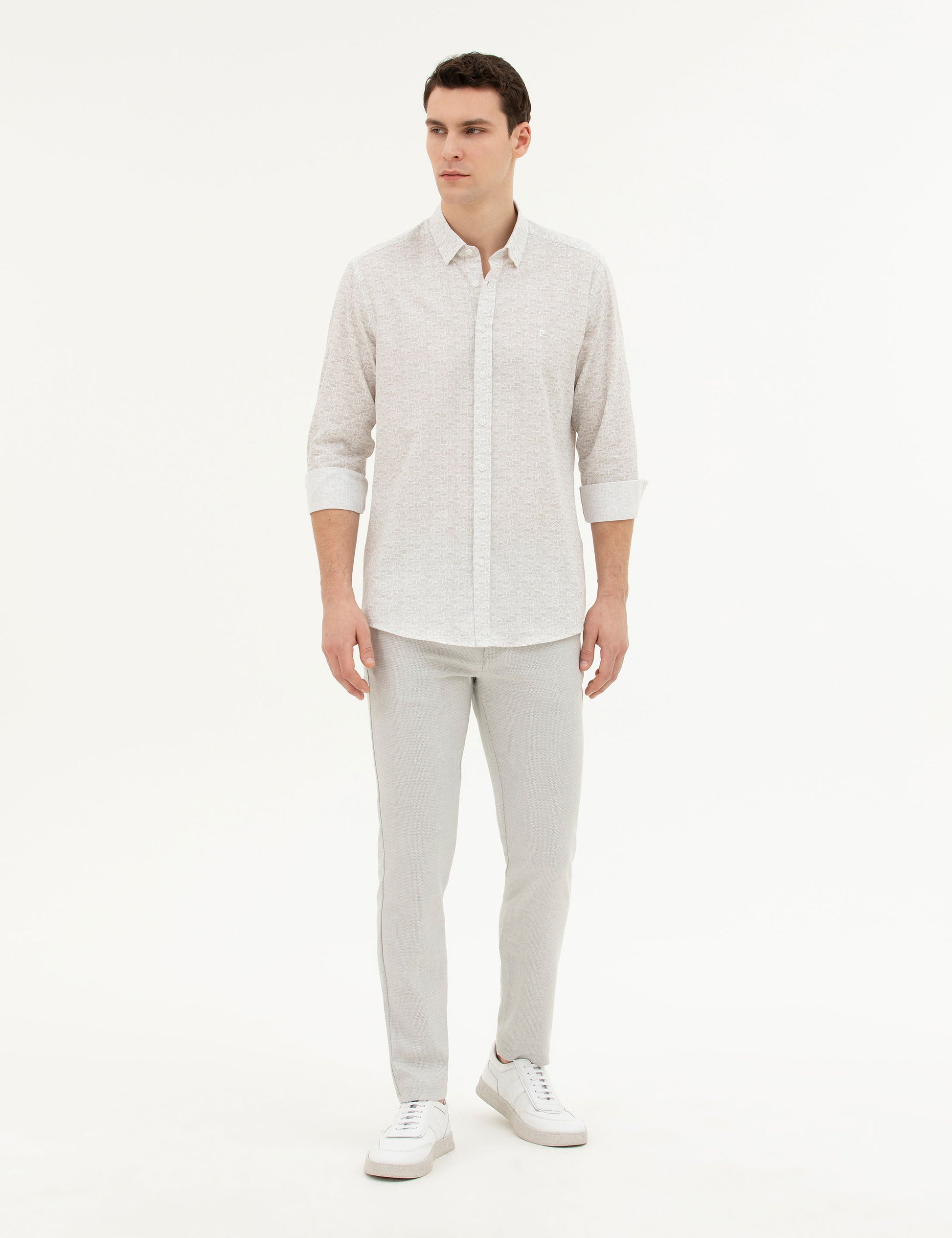Green Regular Fit Long Sleeve Shirt