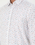 Orange Slim Fit Long Sleeve Shirt