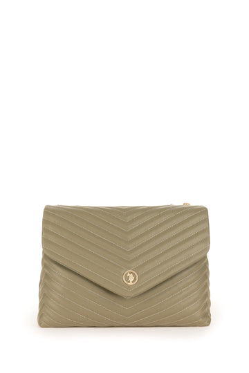 Women's Khaki Chain Strap Sleeve Bag