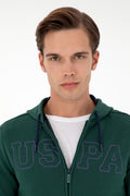 Men's Dark Green Knitted Cardigan