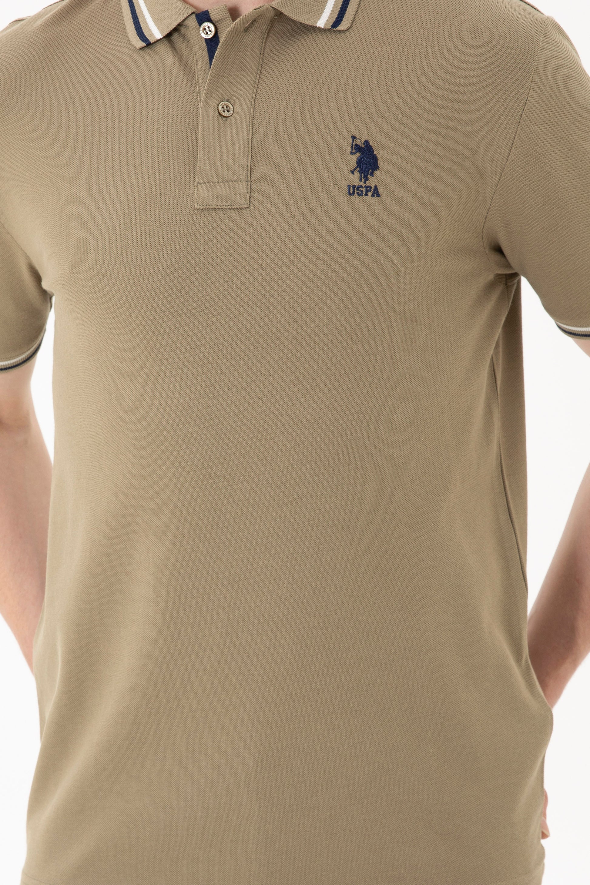 Men's Khaki Basic T-Shirt