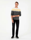 Light Grey Melange Slim Fit Sweater