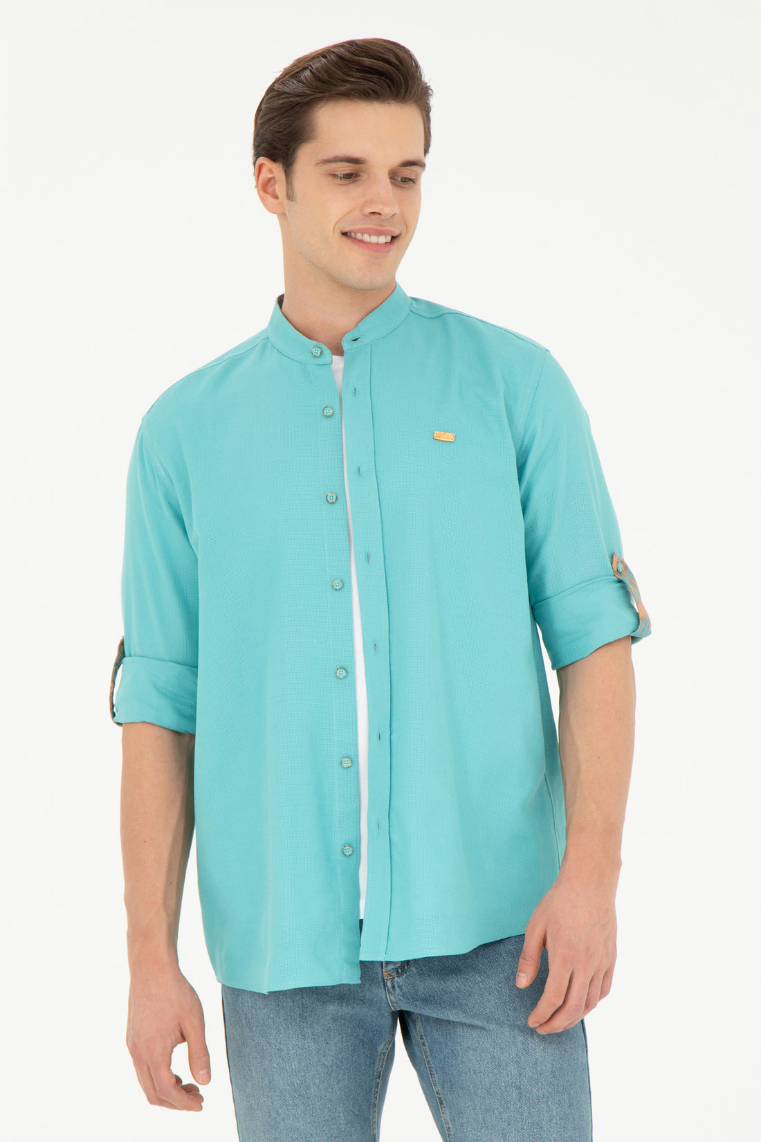 Men's Mint Long Sleeve Shirt