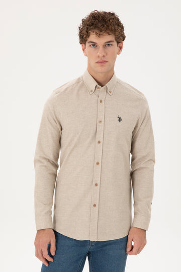 Men's Sand Long Sleeve Shirt