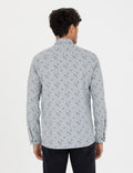 Blue Slim Fit Long Sleeve Shirt
