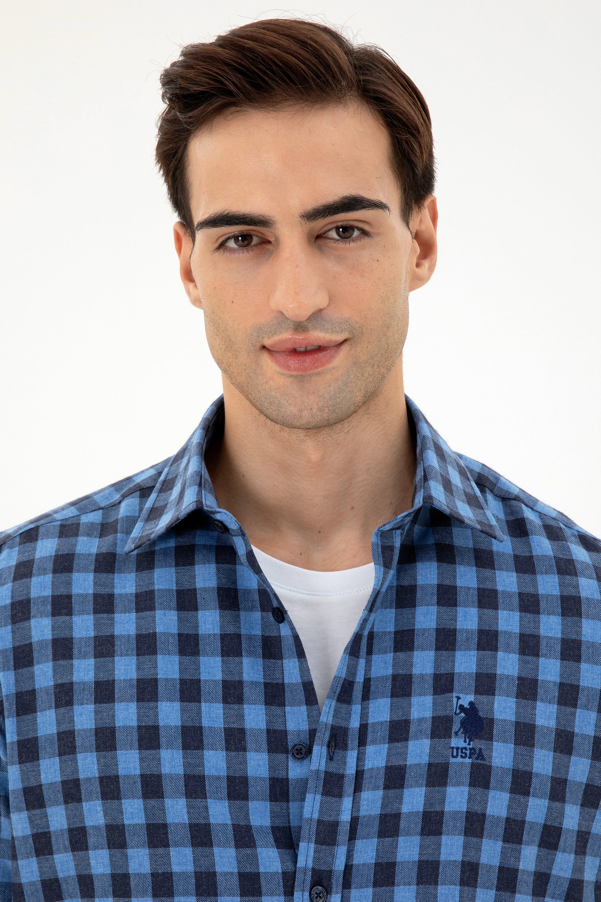 Men's Indigo Long Sleeve Shirt