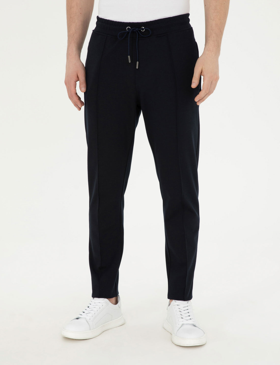 Navy Blue Slim Fit Sweatpants