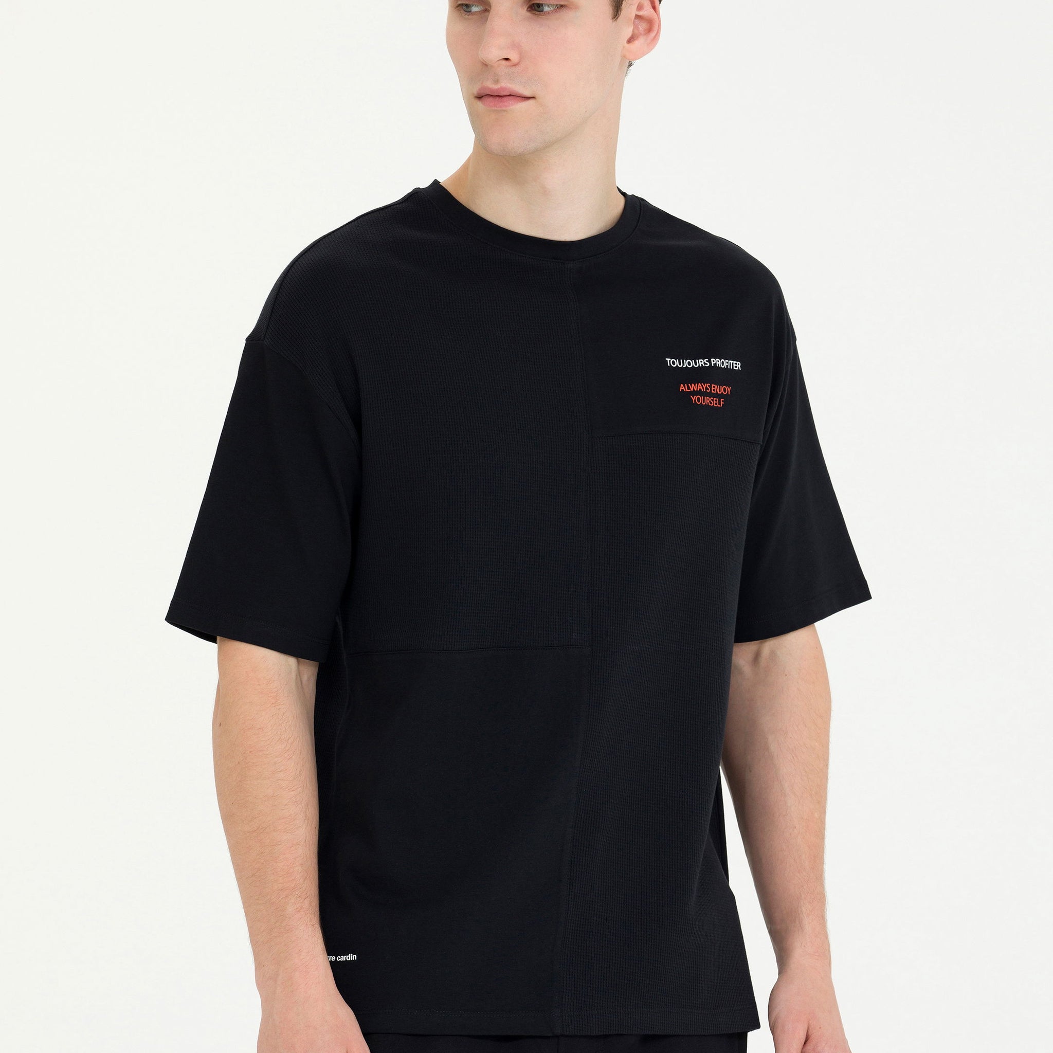 Black Regular Fit Crew Neck T-Shirt