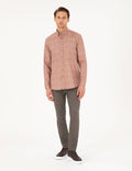 Orange Regular Fit Long Sleeve Shirt