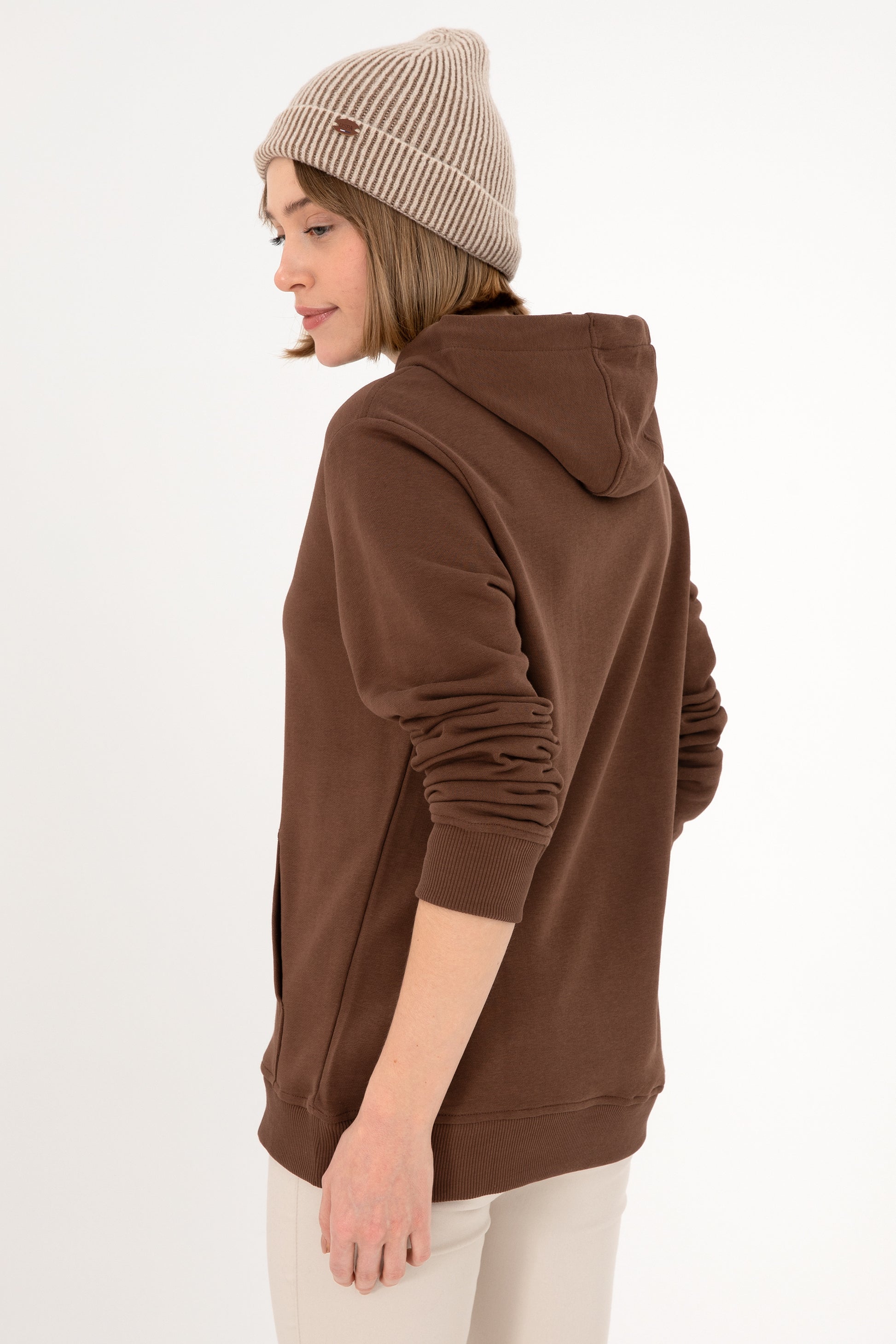 Men's Brown Basic Sweatshirt