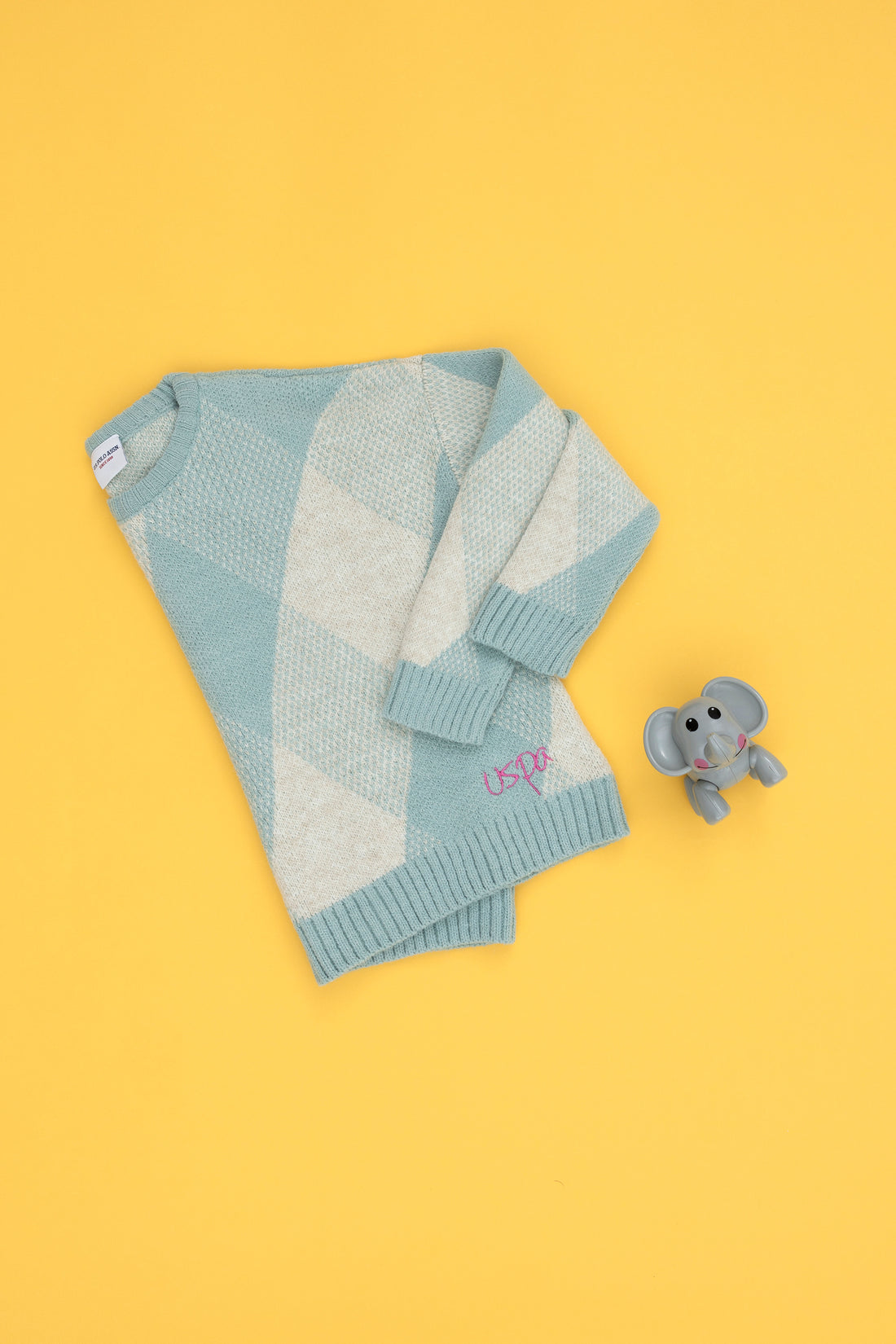 Girls' Mint Crew Neck Sweater