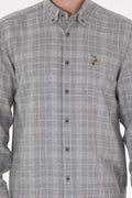 Men's Grey Long Sleeve Shirt