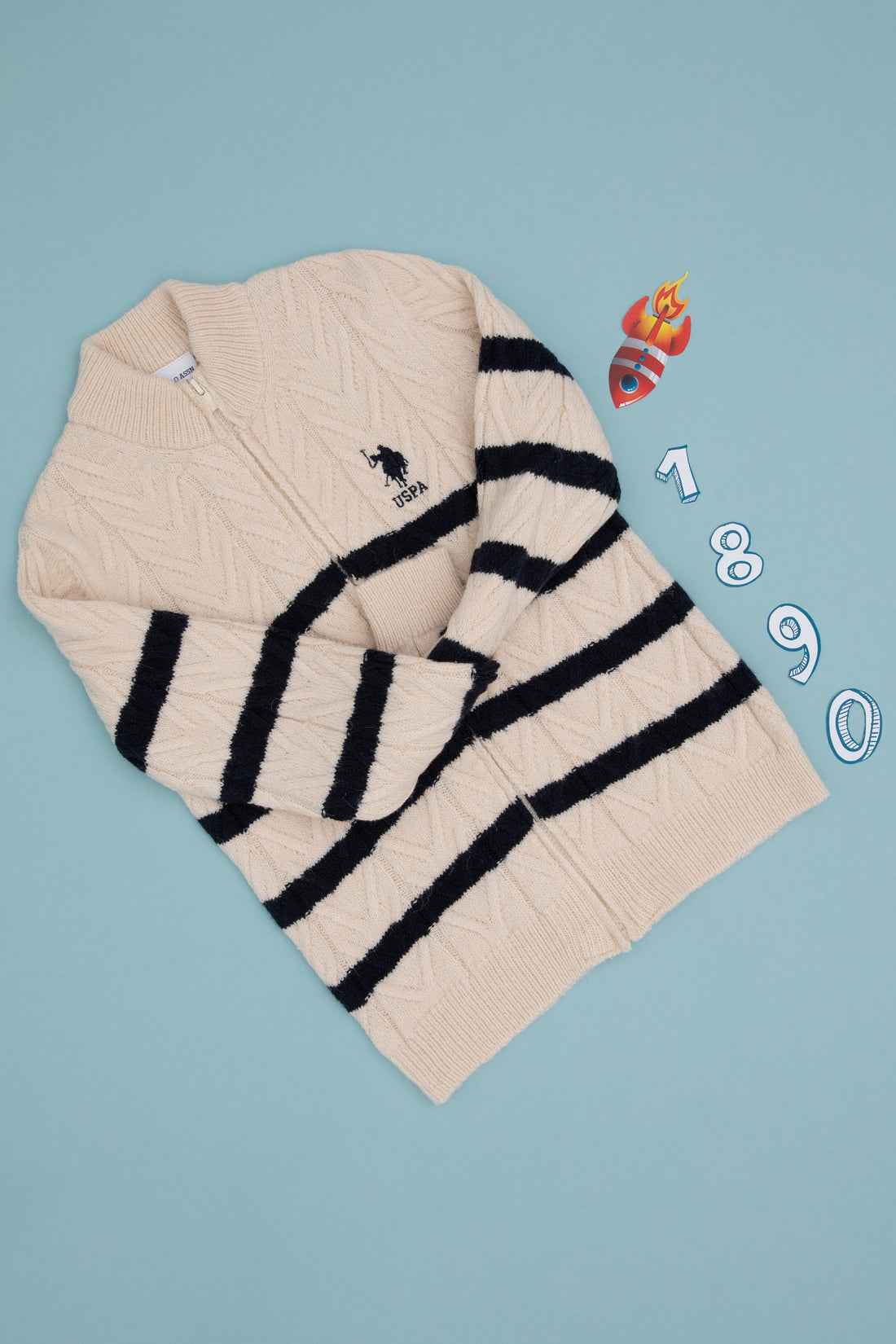 Boy's Cream Knitwear Cardigan