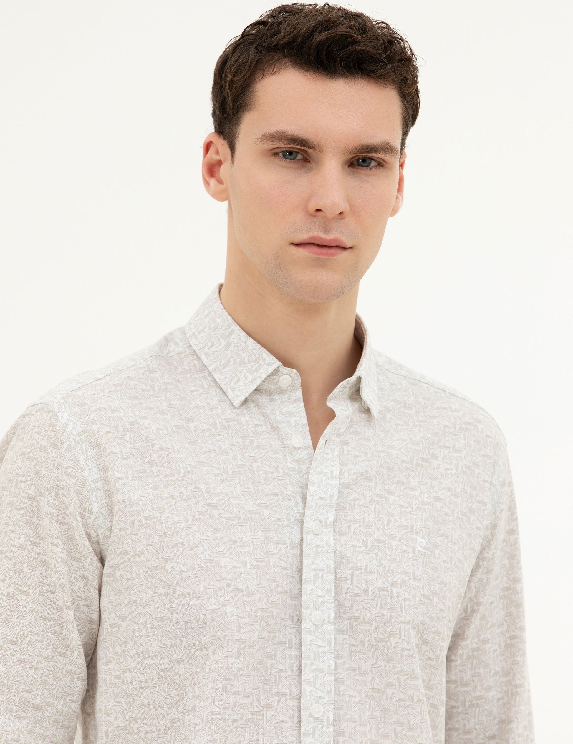 Green Regular Fit Long Sleeve Shirt
