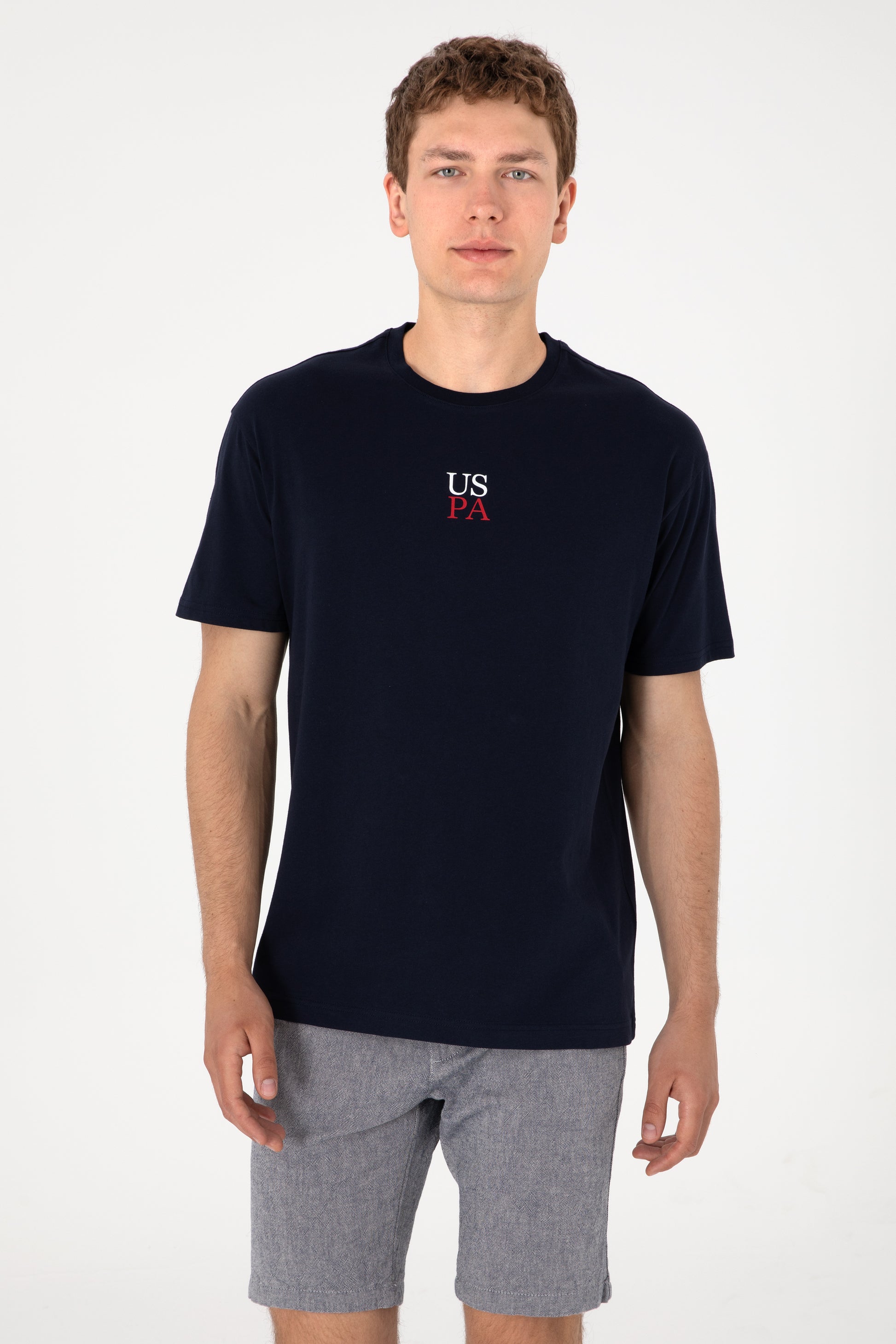Men's Comfort Fit Crew Neck Navy T-Shirt