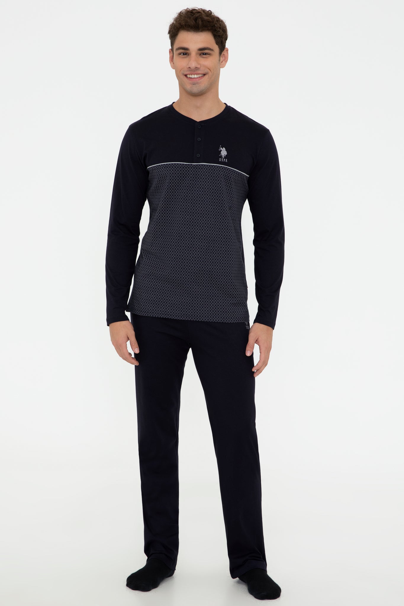 Men's Grey Pajama Set