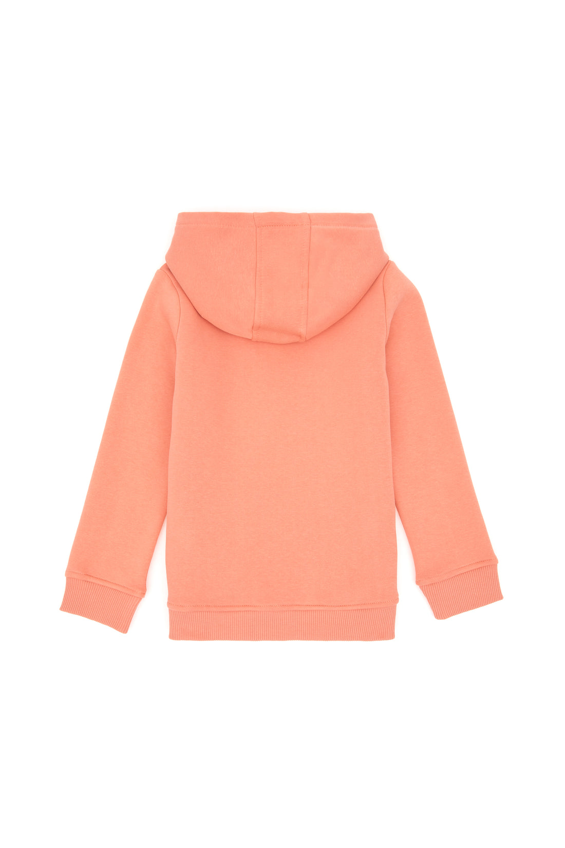 Girls' Salmon Basic Hooded Sweatshirt