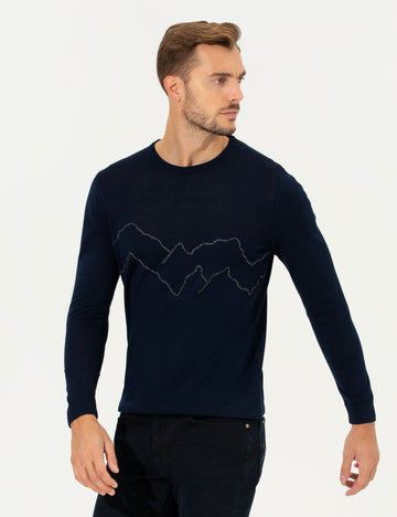 Navy Regular Fit Sweater