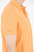 Men's Orange Basic Polo Neck T-Shirt