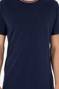 Men's Regular Fit Crew Neck Navy T-Shirt