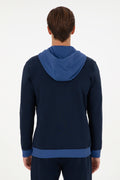 Men's Navy Blue Knitted Cardigan