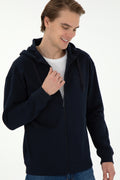 Men's Navy Blue Knitted Cardigan