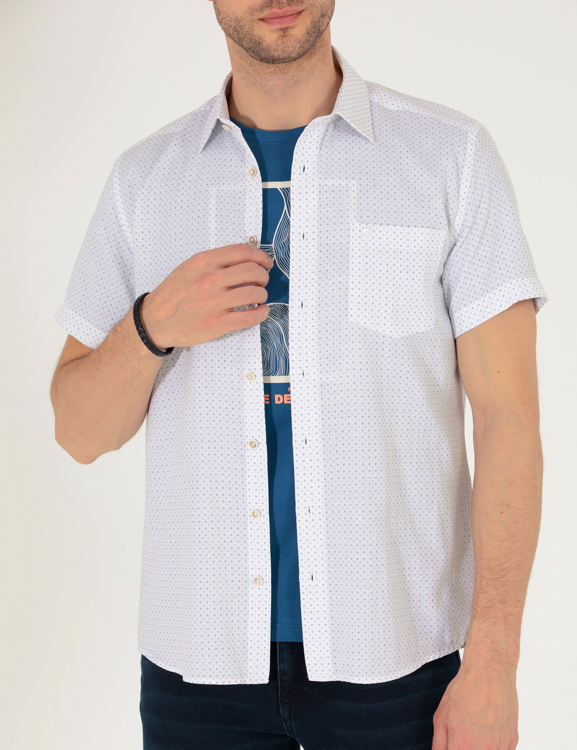 Emerald Regular Fit Short Sleeve Shirt