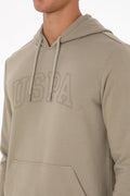 Men's Light Khaki Basic Sweatshirt